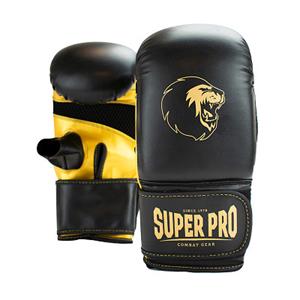 Super Pro Boxhandschuhe "Victor", L, Schwarz-Gold