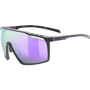 uvex MTN Perform Sportbrille 2116 black/purple matt, supravisio mirror purple S3))
