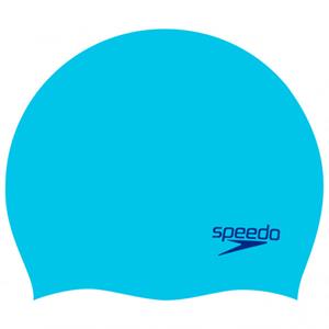 Speedo  Plain Moulded Silicone Cap Junior - Badmuts blauw