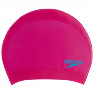 Speedo - Long Hair Cap Junior - Badekappe rosa/blau