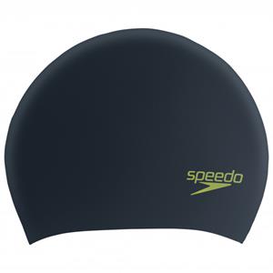 Speedo - Long Hair Cap Junior - Badekappe schwarz/grün