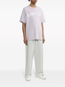 Izzue logo-embroidery cotton track pants - Wit