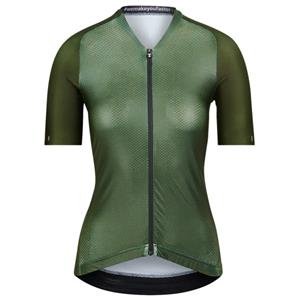 Bioracer  Women's Icon Coldblack Jersey - Fietsshirt, olijfgroen