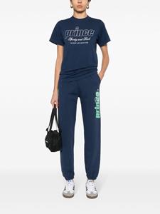 Sporty & Rich Jersey broek met logoprint - Blauw