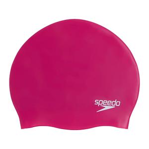 Speedo - Plain Moulded Silicone Cap - Badekappe rosa