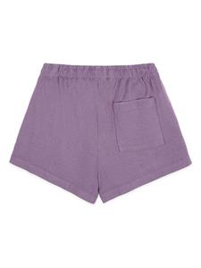 Sporty & Rich Disco logo-embroidered shorts - Paars