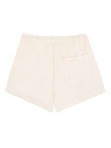 Sporty & Rich Bardot Disco cotton track shorts - Beige