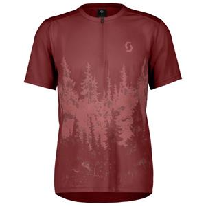 Scott  Trail Flow Zip S/S - Fietsshirt, rood