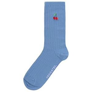 Dedicated  Rib Socks Knivsta Cherries - Multifunctionele sokken, blauw