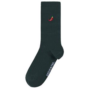 Dedicated  Rib Socks Knivsta Chili - Multifunctionele sokken, groen
