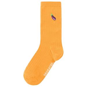 Dedicated  Rib Socks Knivsta Eggplant - Multifunctionele sokken, oranje