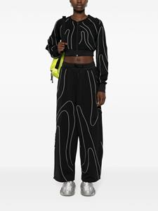 Y-3 piping-detail jersey trousers - Zwart