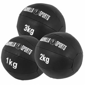 Gorilla Sports Medicine ball set 6 kg leer