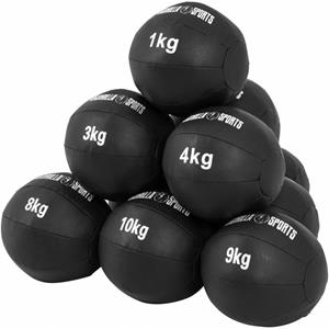 Gorilla Sports Medicine ball set 55 kg leer
