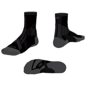 X-Socks  Trailrun Perform Crew - Hardloopsokken, zwart/grijs