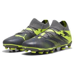 PUMA Future 7 Match FG/AG Rush - Strong Gray/Cool Dark Gray/Electric Lime Kids LIMITED EDITION