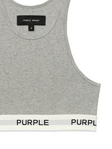 Purple Brand Sport-bh met logoband - Grijs