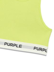 Purple Brand Sport-bh met logoband - Groen