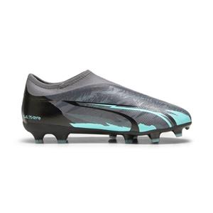 PUMA Ultra Match + Laceless FG/AG Rush - Strong Gray/Wit/Turquoise Kids LIMITED EDITION