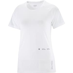 Salomon CROSS RUN GFX T-Shirt Damen weiß 