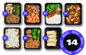 Prep The Food Verse kant en klare fitness maaltijden - Pakket afvallen - Kip rund en vis
