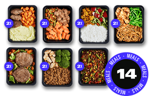 Prep The Food Verse kant en klare fitness maaltijden - Pakket afvallen - Kip en rund