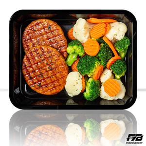Fuelyourbody Kant en klare maaltijden - Halal - Kip - Kipburger - Broccolimix (met kruiden) - 