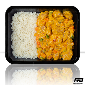 Fuelyourbody Kant en klare maaltijden - Halal - Kip Thai Curry - Witte rijst - Thai Curry - 