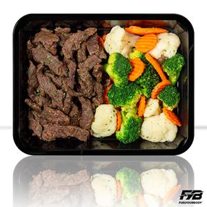 Fuelyourbody Kant en klare maaltijden - Afvallen - Beef Teriyaki - Runderreepjes Teriyaki - Broccolimix (met kruiden) - 