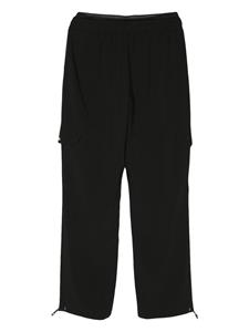 LIU JO logo-waistband tapered track trousers - Zwart