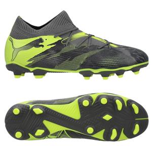 PUMA Future 7 Match FG/AG Rush - Strong Gray/Cool Dark Gray/Electric Lime Kids LIMITED EDITION