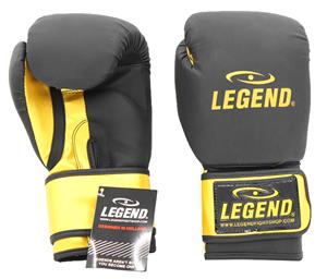 Legend Sports Legendclima bokshandschoenen heren/dames mat zwart-goud pu