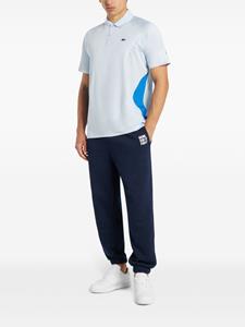 Lacoste slogan-embroidered elasticated track pants - Blauw