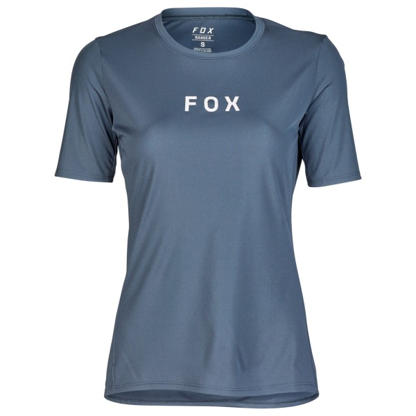 Fox Racing  Women's Ranger S/S Jersey Wordmark - Fietsshirt, blauw