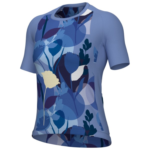 Alé  Women's Bloom S/S Jersey - Fietsshirt, blauw