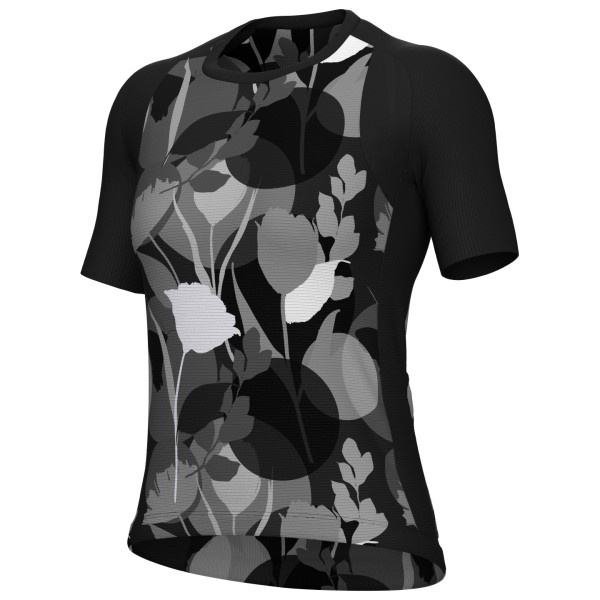 Alé  Women's Bloom S/S Jersey - Fietsshirt, zwart/grijs