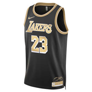 LeBron James Los Angeles Lakers 2024 Select Series Nike Dri-FIT Swingman NBA-jersey voor heren - Zwart