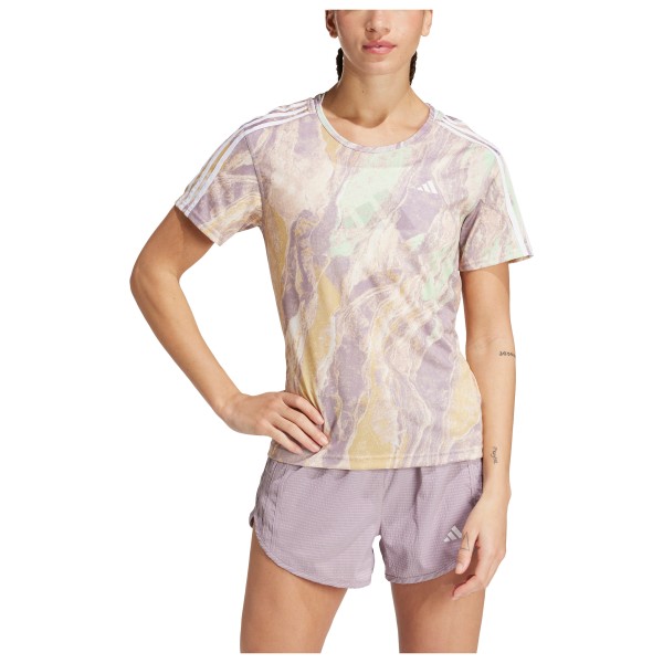 Adidas  Women's Own The Run Move For The Planet Tee - Hardloopshirt, beige