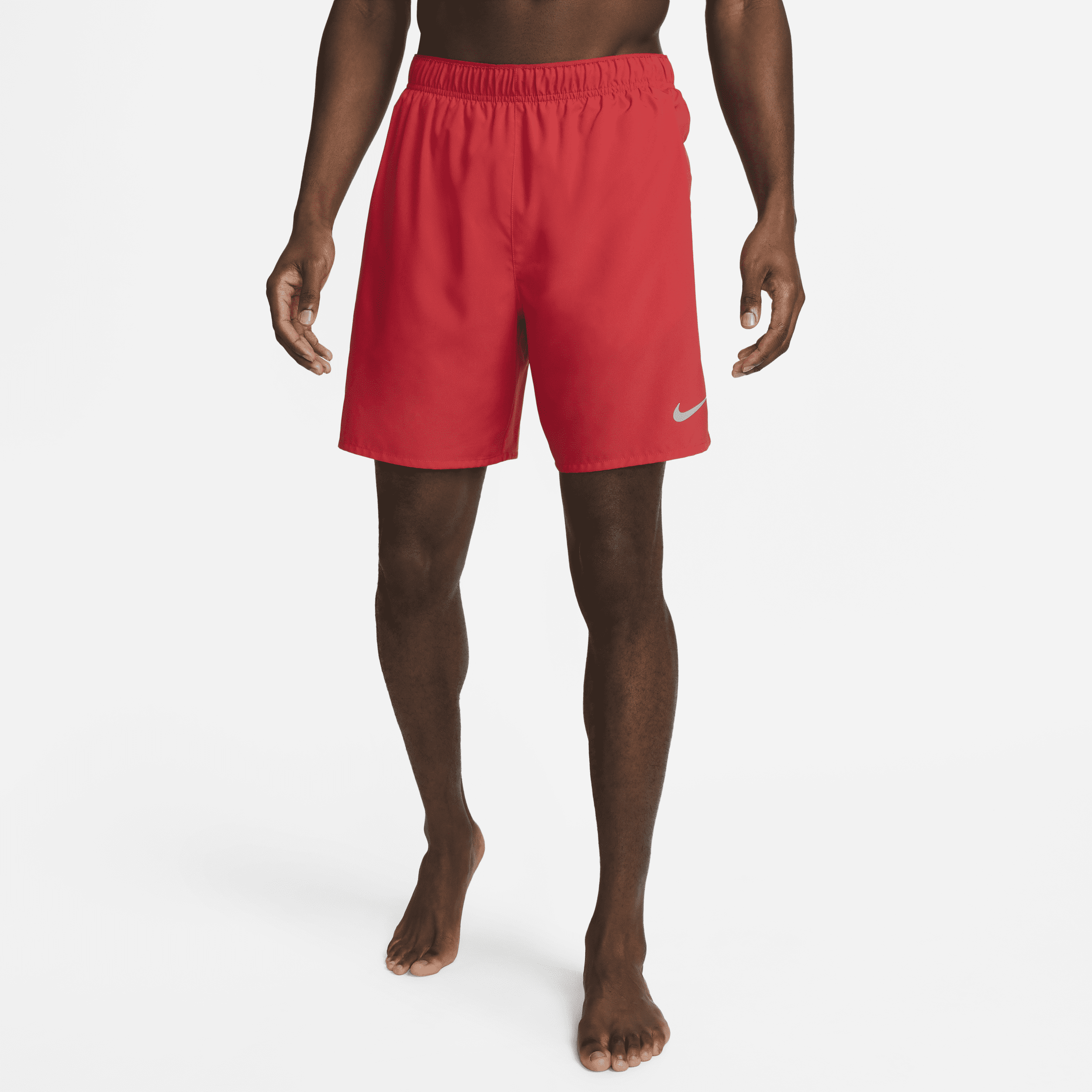 Nike Challenger Dri-FIT hardloopshorts met binnenbroek voor heren (18 cm) - Rood