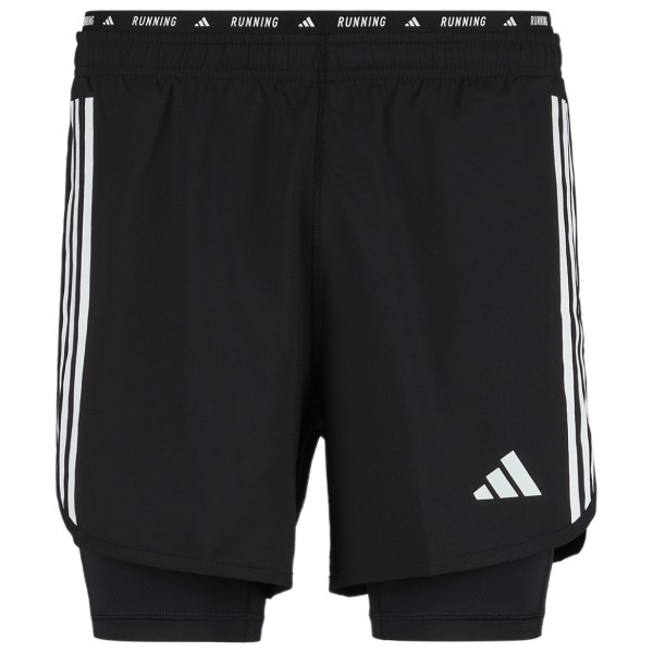 Adidas  Own The Run 3-Stripes 2in1 Shorts - Hardloopshort, zwart