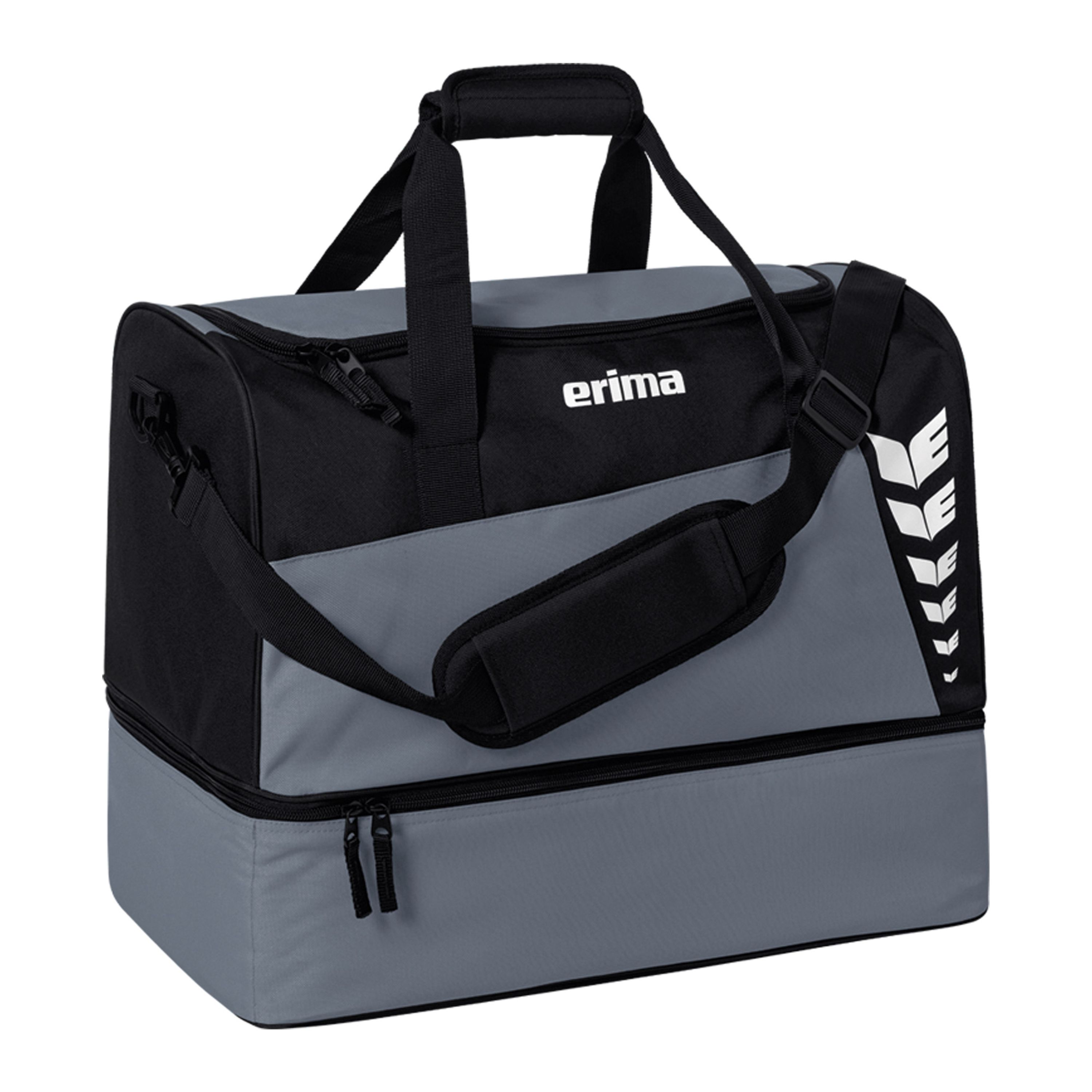 erima Six Wings Sporttasche mit Bodenfach slate grey/schwarz M