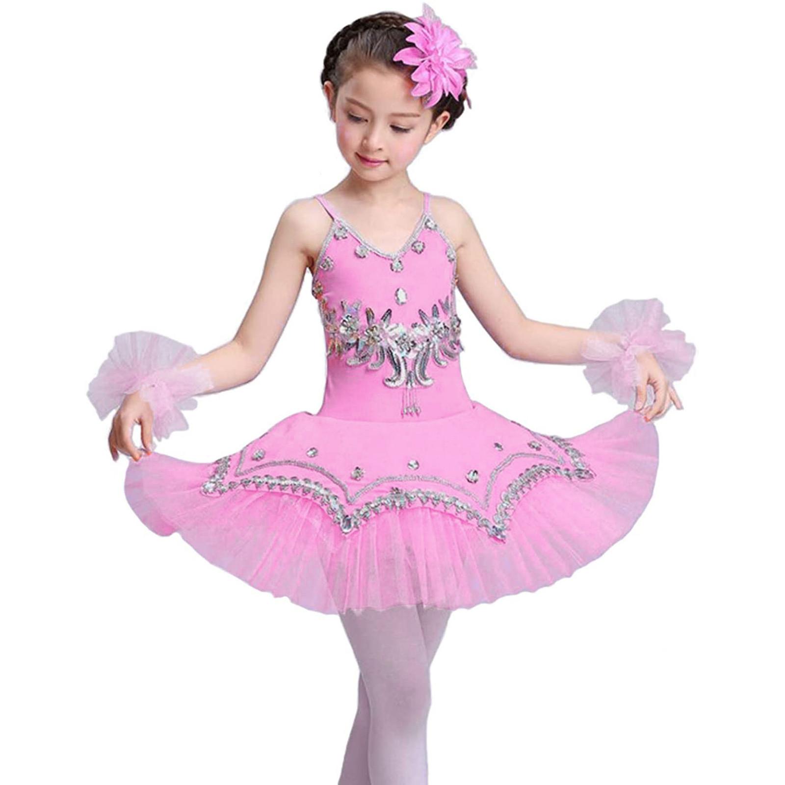 Jolian (ZO)Meisje rok panty ballet pak sprankelende ballet rok prinses jurk ballet jurk