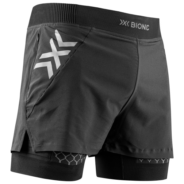 X-BIONIC  Twyce Race 2in1 Shorts - Hardloopshort, zwart/grijs