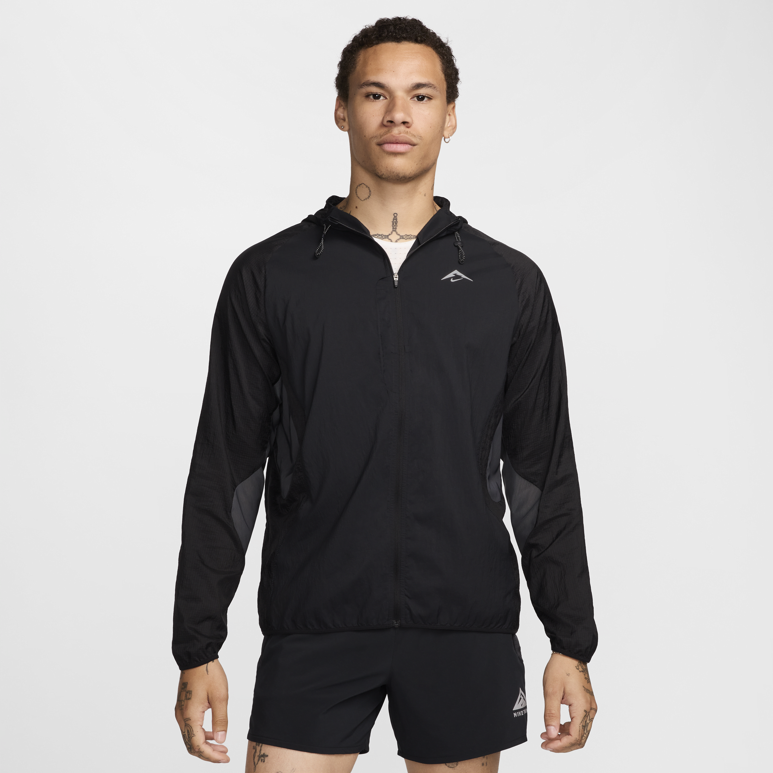 Nike Trail Aireez hardloopjack voor heren - Zwart
