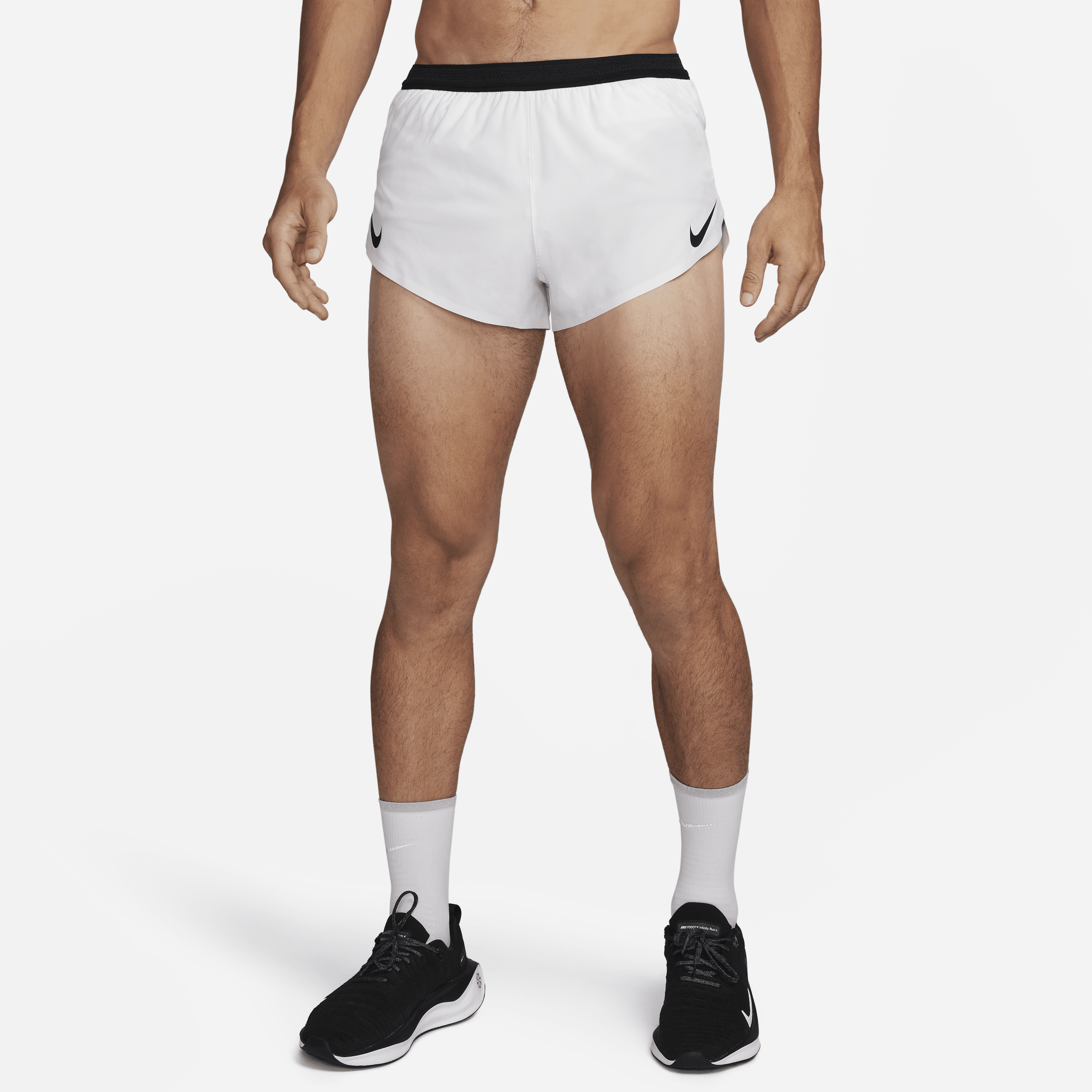 Nike AeroSwift Dri-FIT ADV hardloopshorts met binnenbroek voor heren (5 cm) - Wit