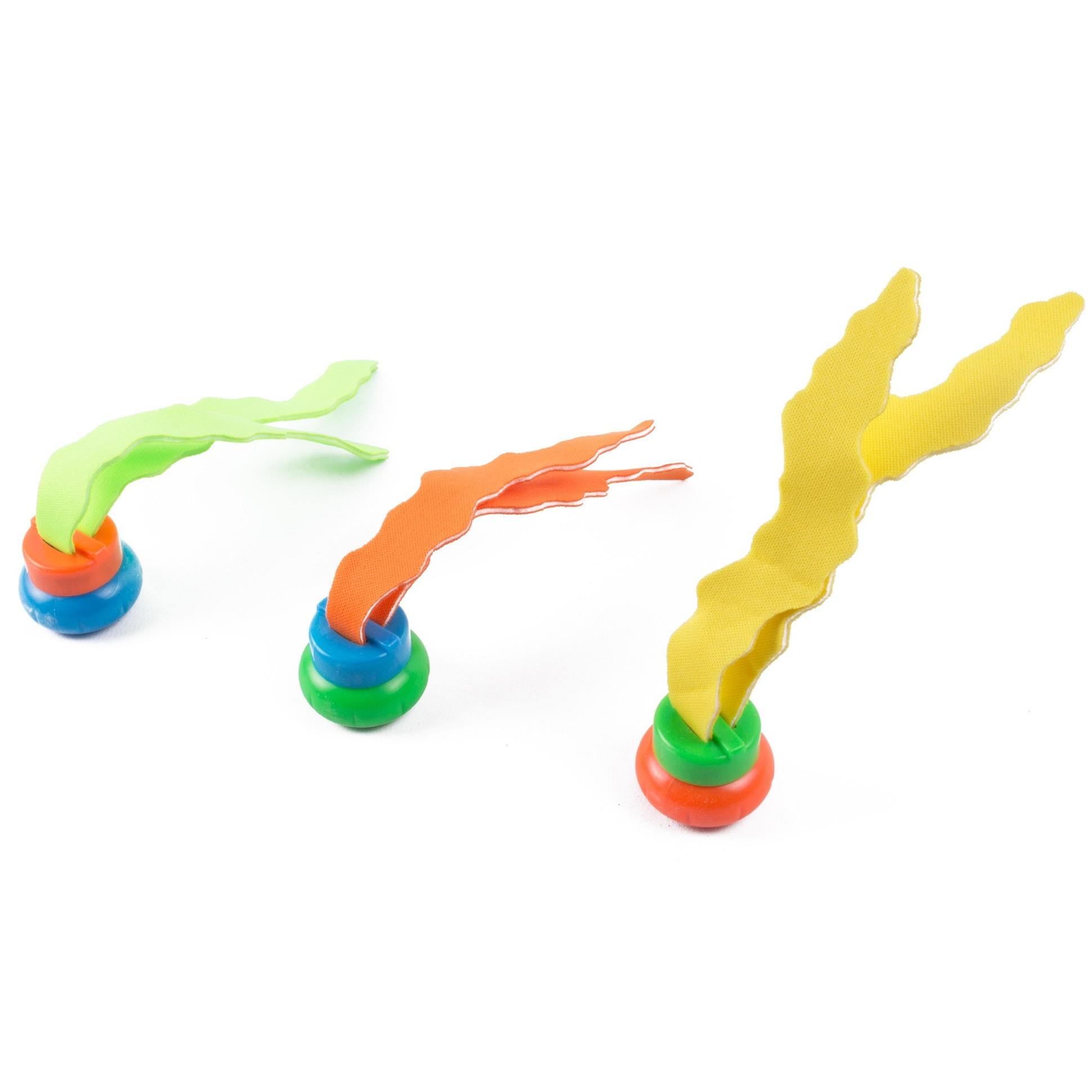 Set van 3x stuks gekleurd zeewier zwembad speelgoed -