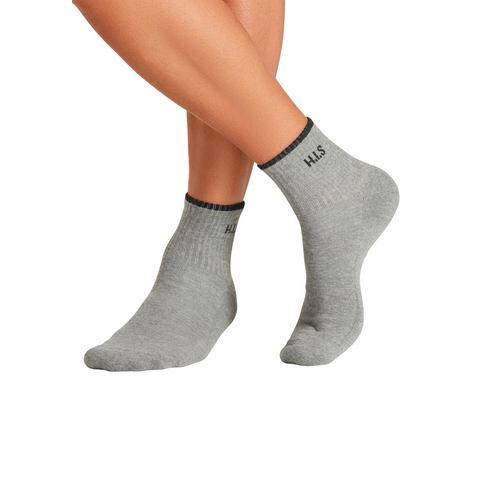 H.I.S Sportsokken Korte sokken met frotté & verstevigde drukzones (set, 6 paar)