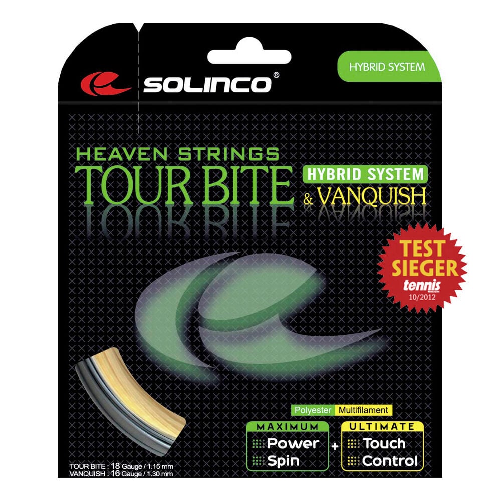 Solinco Tour Bite 6,8m Silber + Vanquish 6,3m Set Snaren 13,1m
