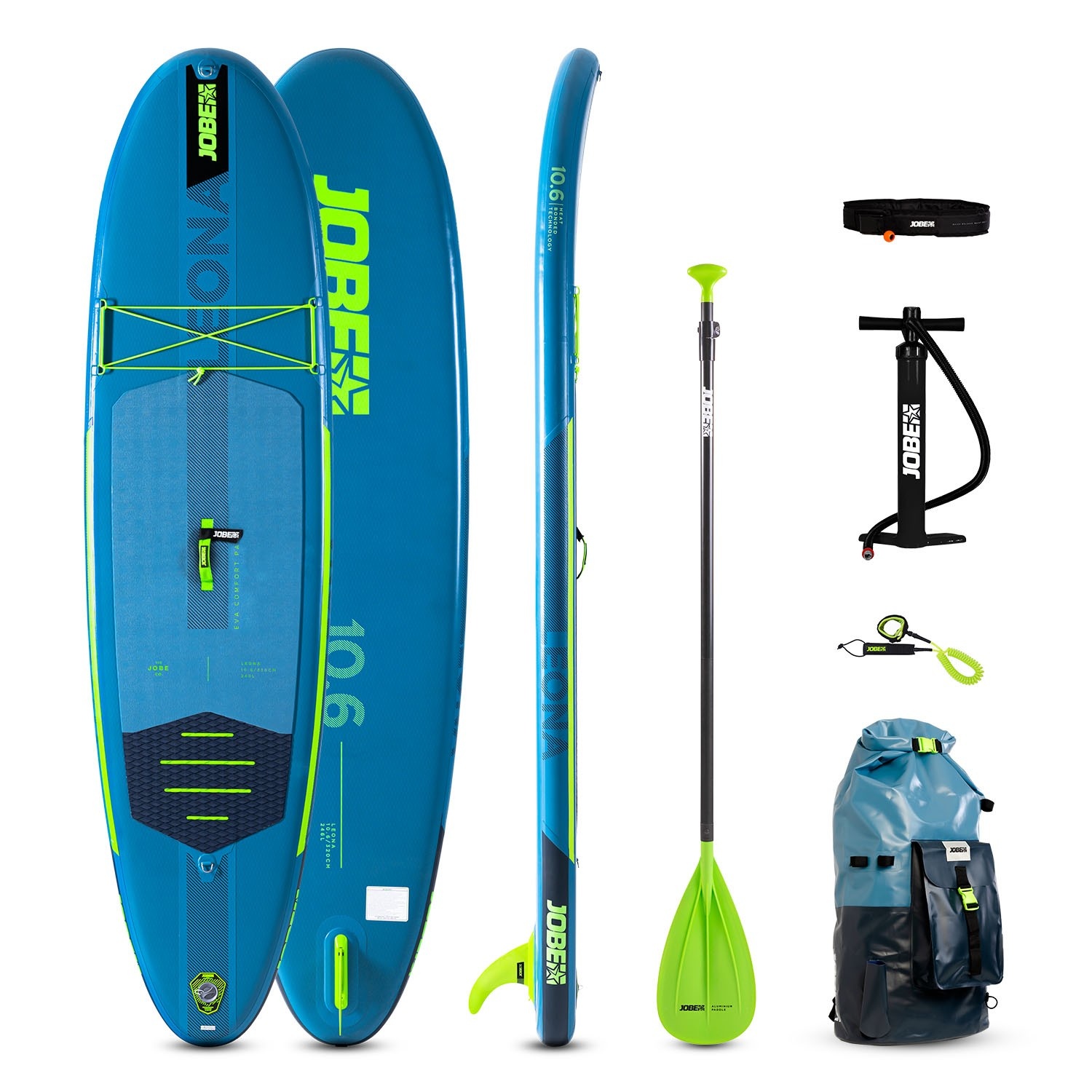 Jobe LEONA SUP 10.6 Package Surf SUP Stand up Paddle Board Komplettset