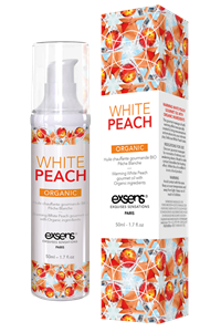 Exsens White Peach - Verwarmende massageolie - 50 ml